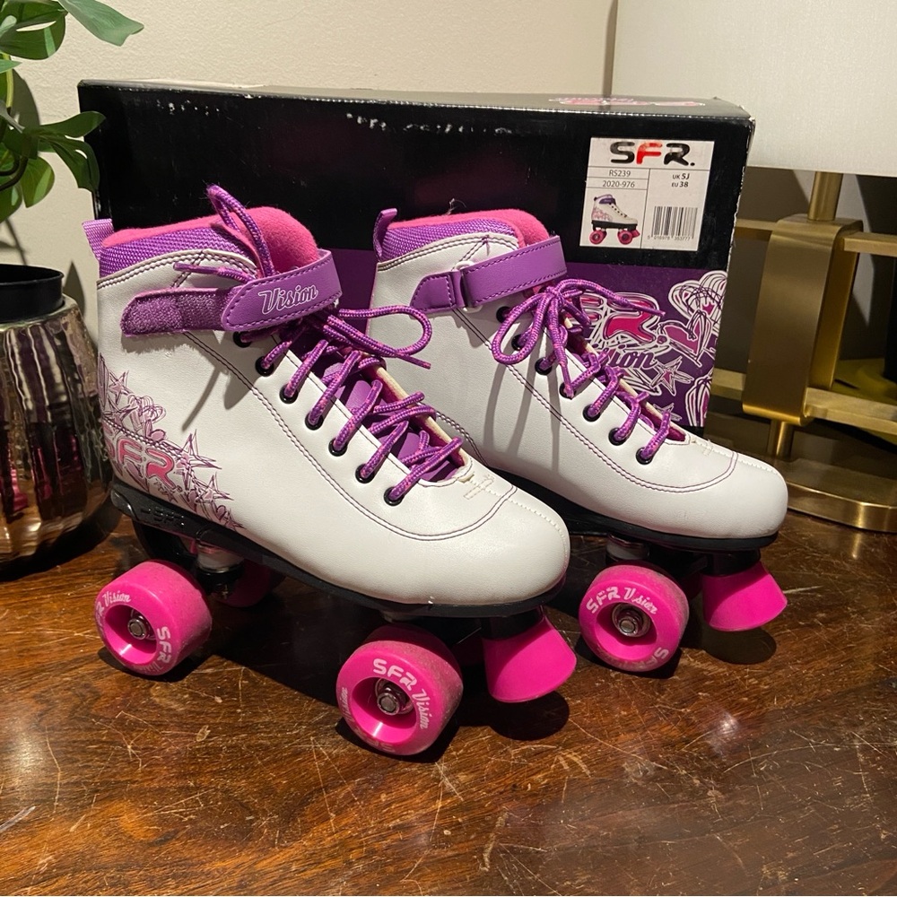 SFR Vision Skates - Pink and White